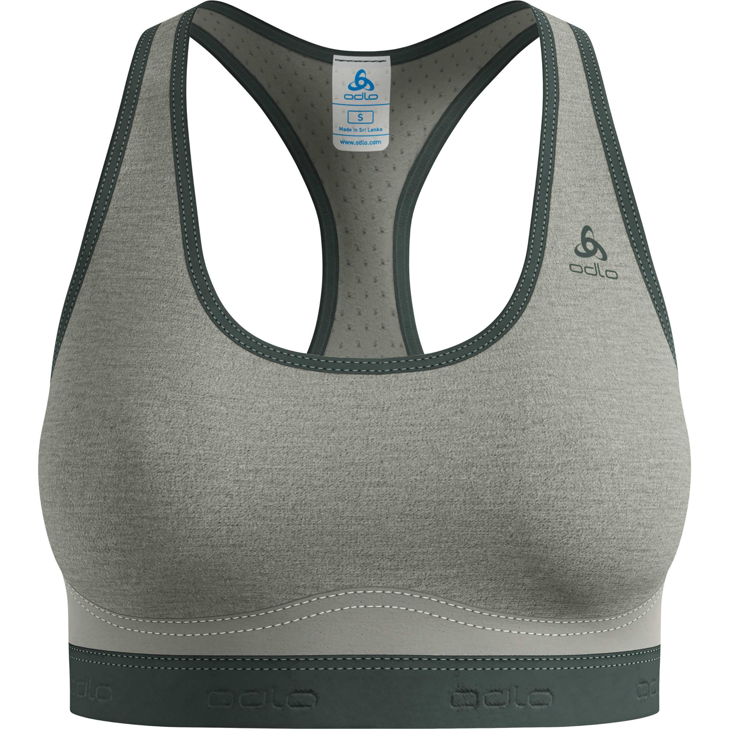 Odlo Ascent PW Medium Sport BH Damen Sport-BHs oliv Größe M Elastisch