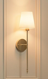 Friendly Fresh Finds Rechargeable Battery Operated Wall Sconce With Remote Control RGB Wireless Wall Light gold (no Lightbulb)