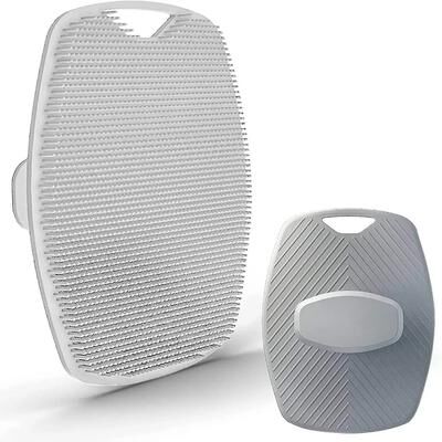Perfect Picks Market Soft Silicone Exfoliating Body Scrubber Brush For Gentle Shower Massage & Skin Care gray