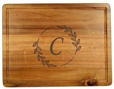 Picnic at Ascot Personalized Acacia Charcuterie Cheese Cutting Board