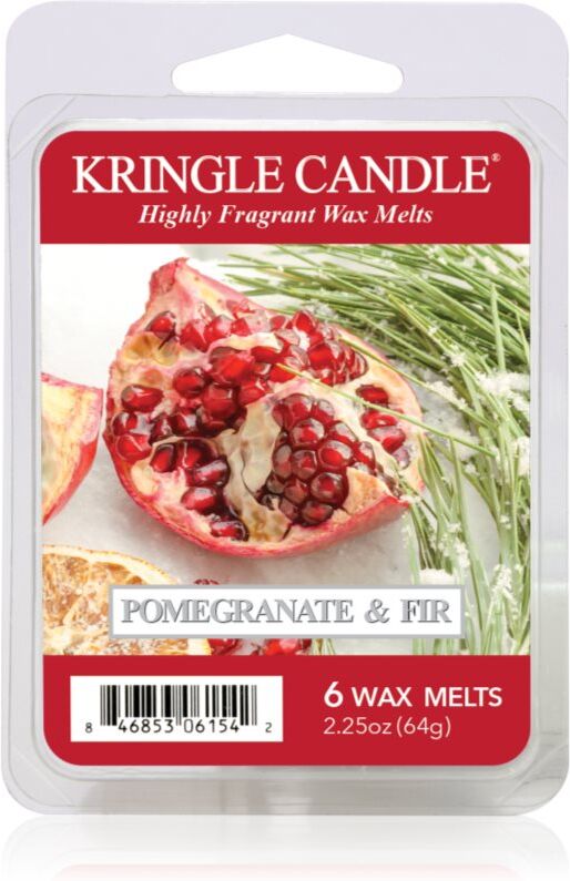 Kringle Candle Pomegranate & Fir Wax Melt DVA scented candle 64 g