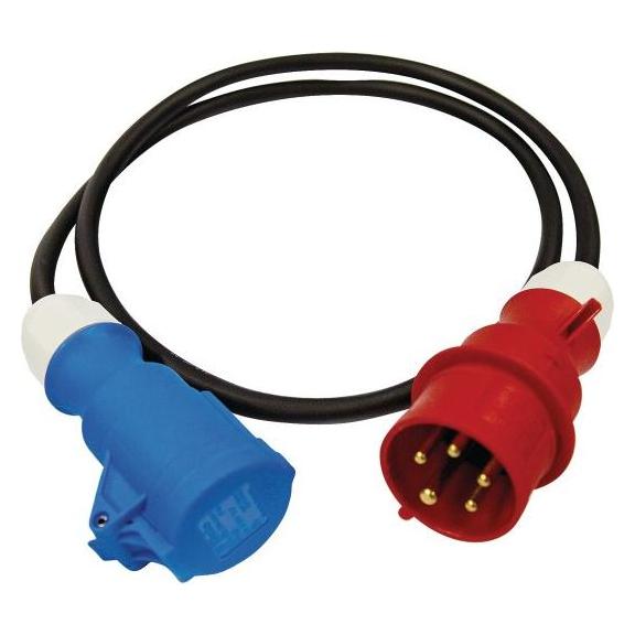 Cleancraft Staubsaugerkabel CEE-Kupplung 400 V 1,5 m Zubehör für Reinigungsmaschinen (1.50 m) (7013805)