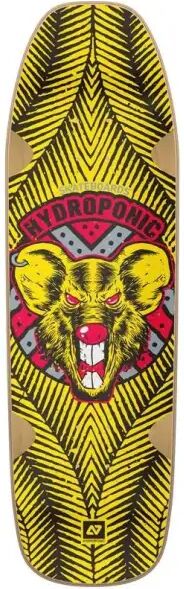 Skateboard Deck Hydroponic Bullet Pool Shape (8.75" - Mike Yellow Pool Shape)
