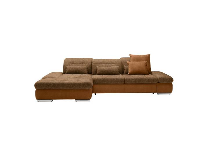 Wohnlandschaft Sanfino Cognac/Senfgelb