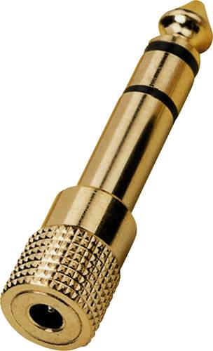 Monacor HA-37G Audio Adapter [1x Klinkenstecker 6.35mm - 1x Klinkenbuchse 3.5 mm]