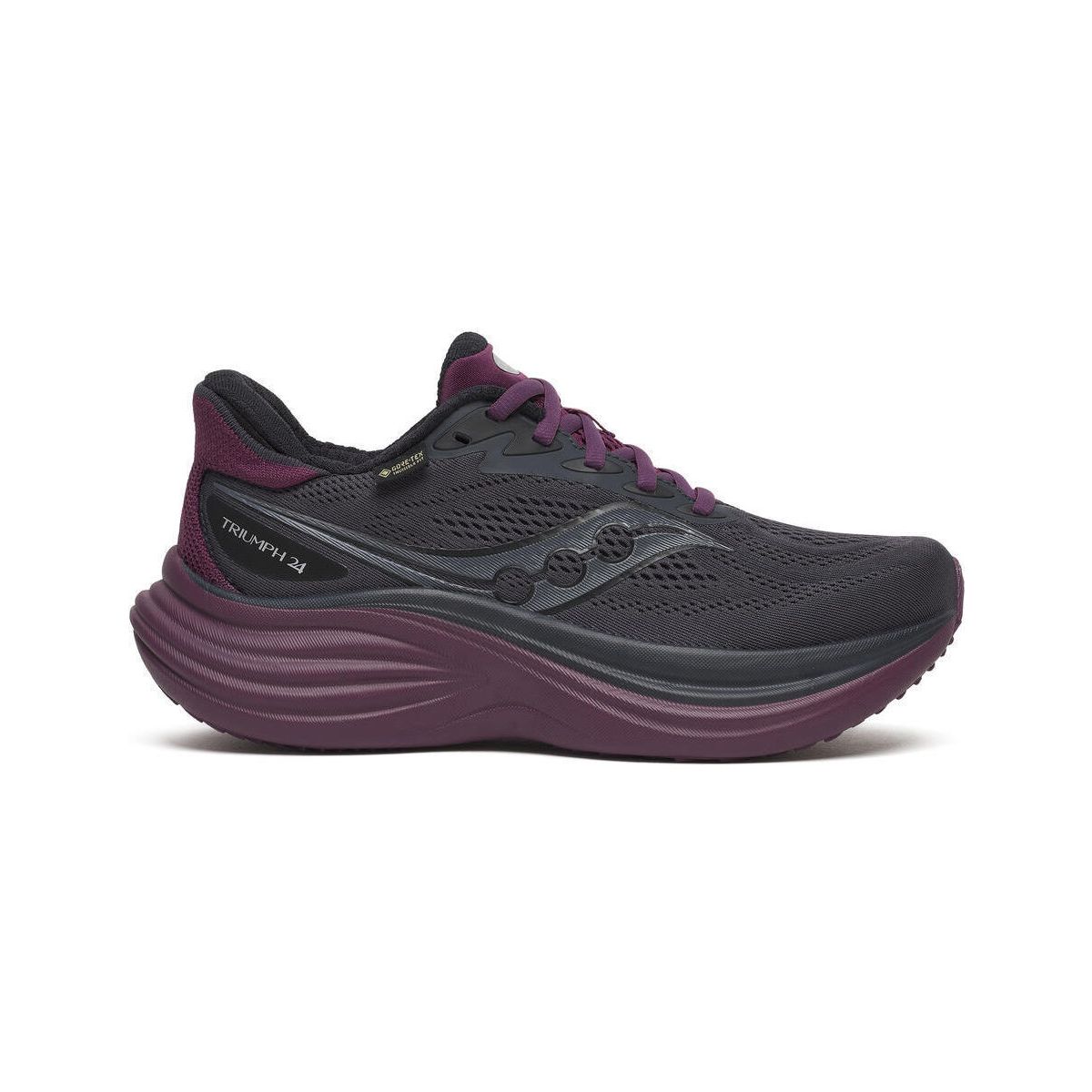 Saucony Triumph 24 GTX Women's ebony/eggplant (1002) 38 S101652-1002-38-MEDIUM