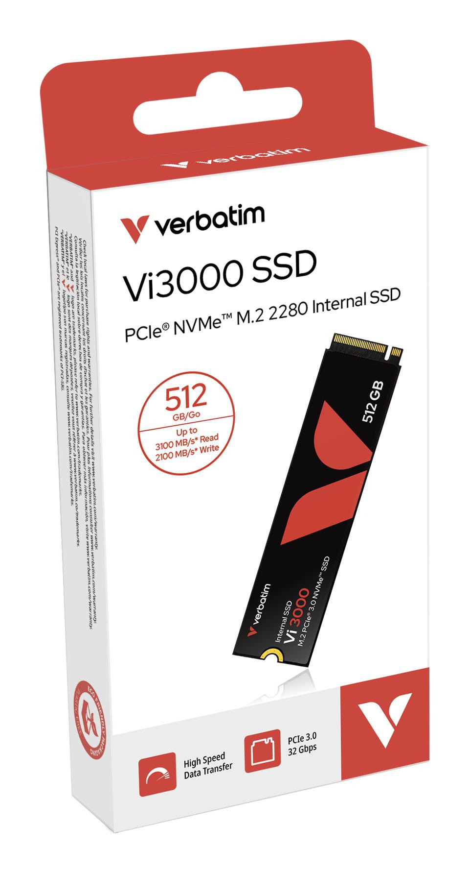 Verbatim Vi3000 M.2 SSD 512GB NVMe
