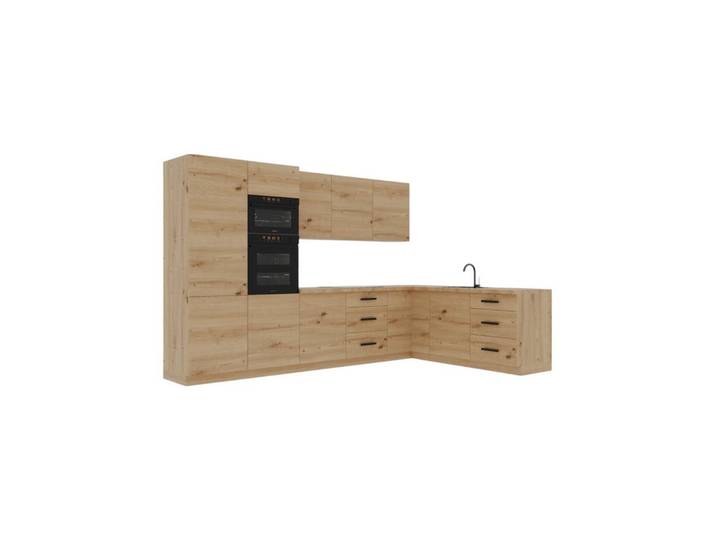 ROYAL24_MARKT Winkelküche K100-G330 - Langen - mit System – durchdacht geplant, (Komplett Set), Premium - Modern - Exzellent.