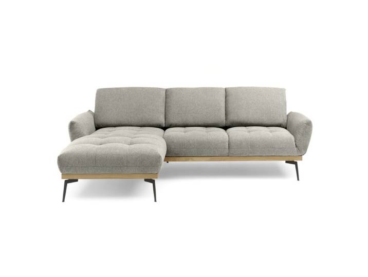 Trendstore Eddie Ecksofa inkl. klappbaren Rücken - Flachgewebe Aragon taupe - links Modern