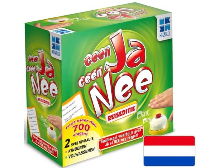 Megableu 678981 Geen Ja Geen Nee Reisspel - Kaartspel voor het hele gezin - vanaf 7 jaar,Verschillende Kleuren