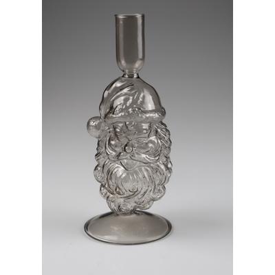 Kerzenhalter AM DESIGN "aus Glas", transparent (grau), B:9cm H:21cm, Glas, Kerzenhalter, Kerzenhalter, 2er Set, BxH: 9x21 cm