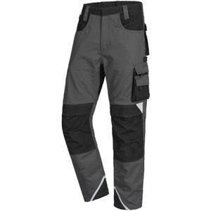 NITRAS Arbeitshose Motion Tex Plus, Herren, Bundhose, grau-schwarz, Größe 50