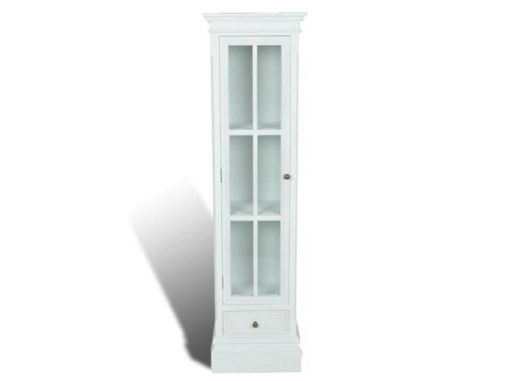 HKLGBVCR Gewürzschrank, 3 Einlegeböden und Schublade, weiß, MDF, Vintage Staubtür, antikes Design, für Büro, Wohnzimmer, Schlafzimmer, Holz, Handwerk