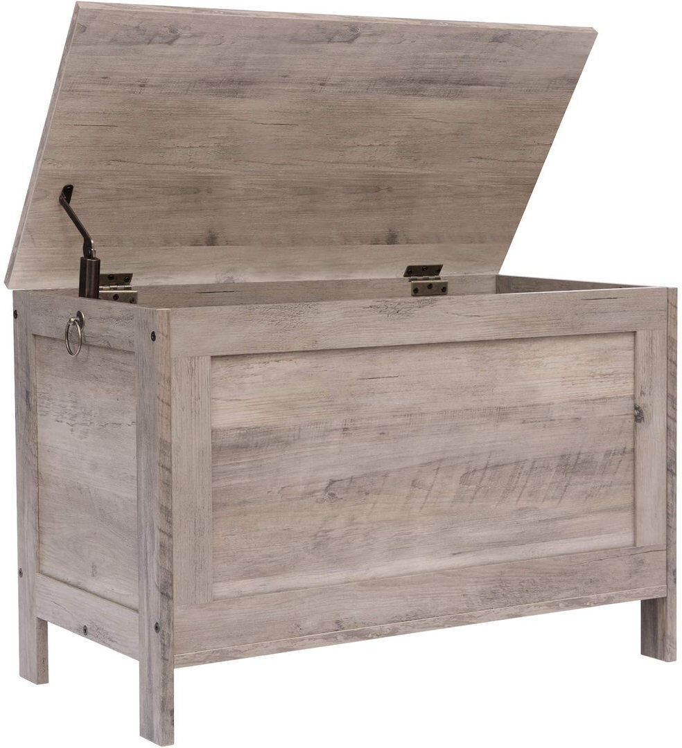 Brambly Cottage Upholstered Bench Greige 48cm H X 76cm W X 40cm D
