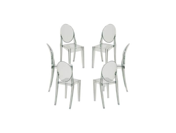 6er Set Stühle Diam - Transparent
