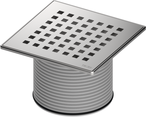 TECEdrainpoint S Rostrahmen 3660008 142x142mm, Edelstahl, Designrost quadratum
