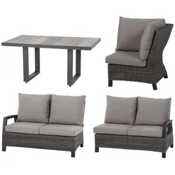 Loungegarnitur Corido 4-tlg. Grau