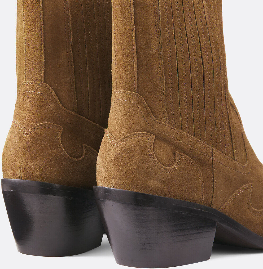 LA REDOUTE COLLECTIONS Bottines western en cuir