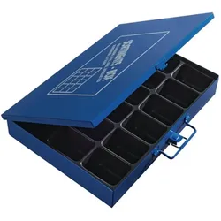HP Autozubehör, Sortimentskasten, Sortimentskasten B330xT240xH50mm 18 Fächer ohne Beschriftungsschild blau