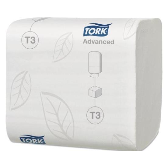 Tork Toilettenpapier T3 Advanced, weiss, 2-lagig, 252 Blatt, 1 Stück, 114277 (1x) (7322542214077)