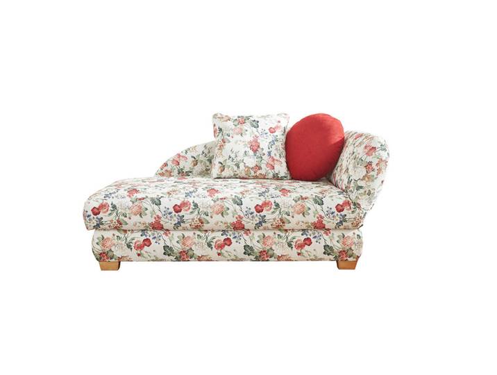 Xora Récamiere Recamiere, Mehrfarbig, Weiß, Blume, 176x85x88 cm, Stoffauswahl, Rücken echt, Wohnzimmer, Sofas & Couches, Sofas, Recamieren