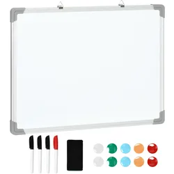MAGNETTAFEL mit 4 Markern, leicht abwischbar, 60 x 1,8 x 45 cm