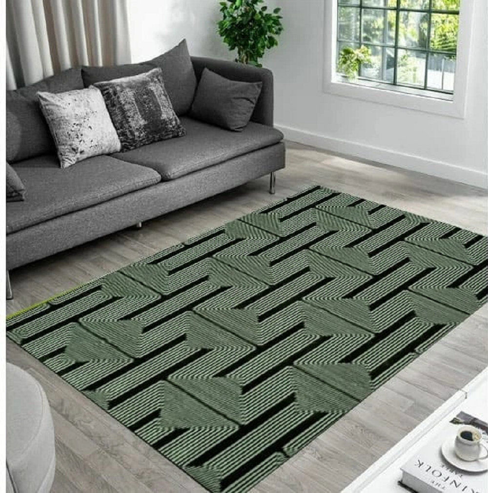 Metro Luna Green Green Rectangle 160 x 230 cm