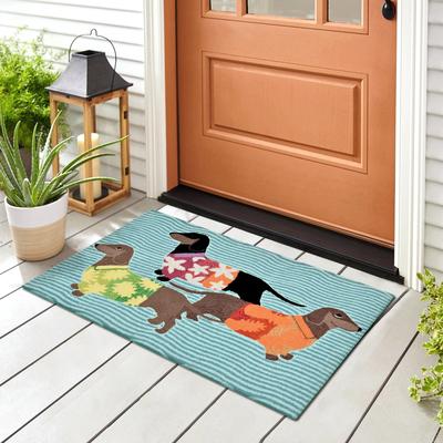 "Lush Decor Frontporch Tropical Hounds Indoor/Outdoor Rug - 2'6"" x 4'"