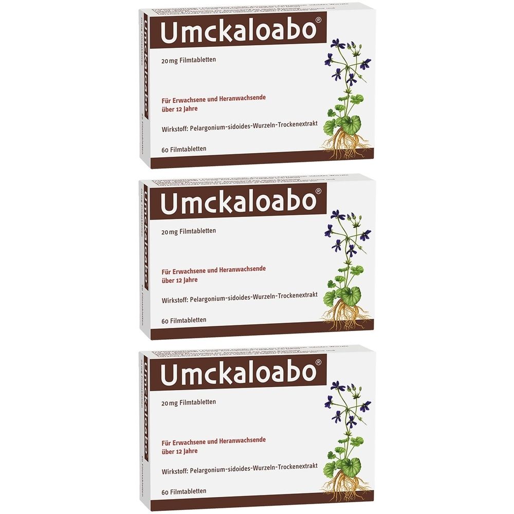 Umckaloabo 20 mg Filmtabletten 3x 3x60 St