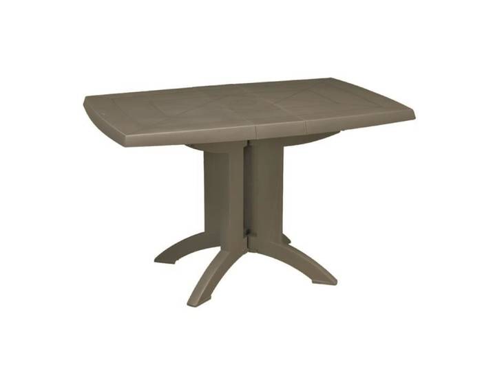 Table de Jardin pliante en résine VEGA - GROSFILLEX - 118 x 77 cm Vert forêt