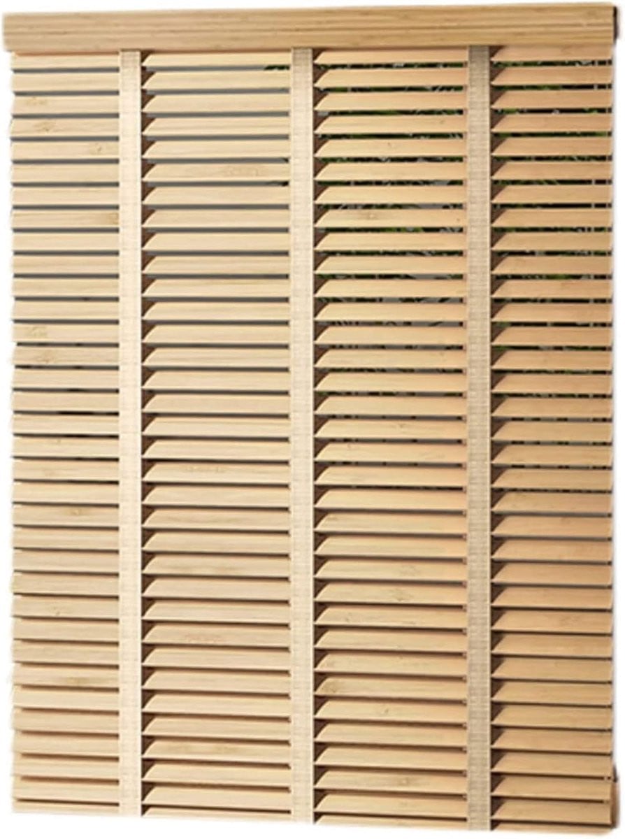 Houten Bamboe Jaloezieën Natuurlijke Raambekleding met 50mm Latbreedte