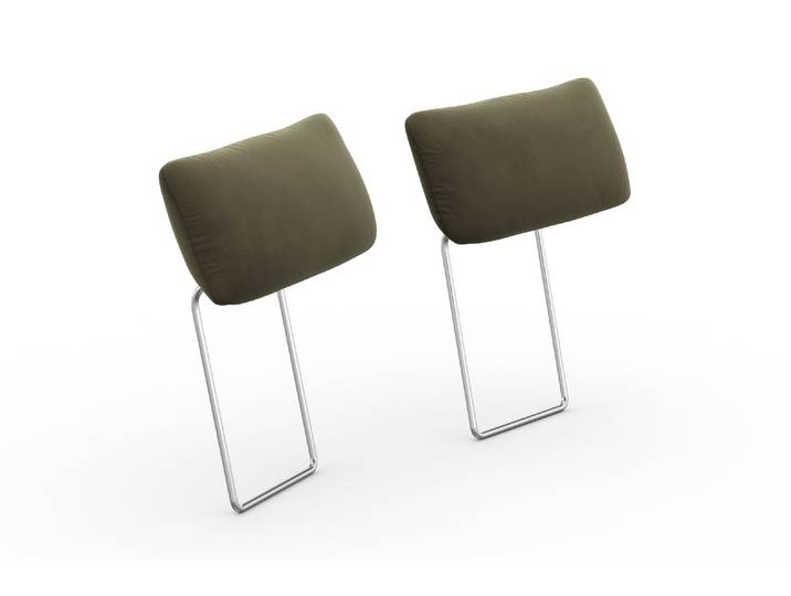 Sofa-Kopfstütze SIT & MORE Cadabra , grün (olive), B:59cm H:27cm T:10cm, Holzwerkstoff, Kopfstützen, Sofa-Kopfstütze, 2er Set
