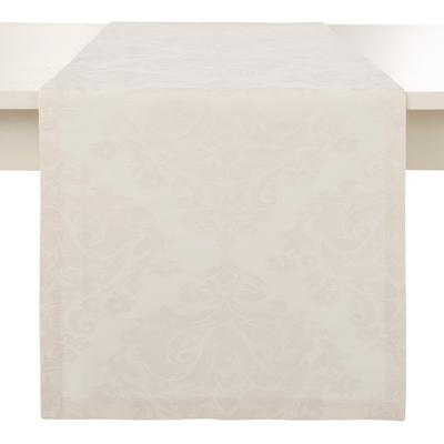 Tischläufer DREAMS "Ornament", beige (champagner), B:40cm L:140cm, Baumwolle, Polyester, Tischdecken, Jacquard