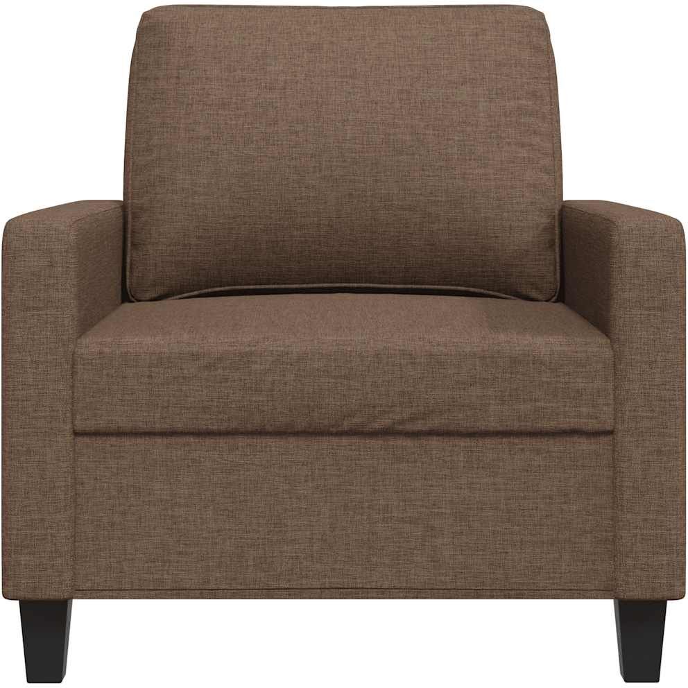 vidaXL Fauteuil Marron 60 cm Tissu