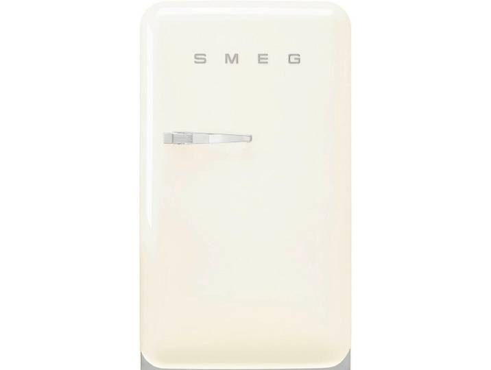 Smeg Kühlschrank, Creme, Chromfarben, Metall, Glas, D, 54.5x97x70.1 cm, Made in Europe, LED-Innenbeleuchtung, Küchen, Küchenelektrogeräte, Kühl- & Gefrierschränke, Kühlschränke