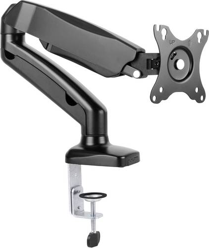 ICY BOX IB-MS303-T Monitor-Tischhalterung 1 Display(s) 25,4 cm (10") - 68,6 cm (27") Schwarz Höhenverstellbar, Neigbar, Schwenkbar