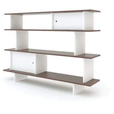 Oeuf Mini Library - White/Walnut