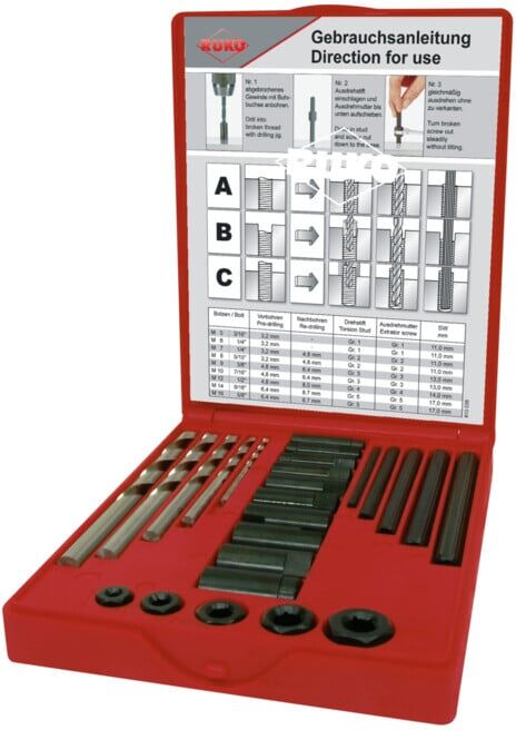 Coffret extracteurs 1 ; Ruko (244150)
