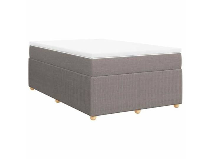 Makastle Boxspringbett mit Matratze Taupe 120x190 cm Taschenfederkern