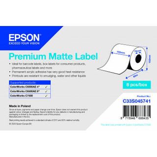 Epson PREMIUM MATTE LABEL CONTINUOUS C33S045741
