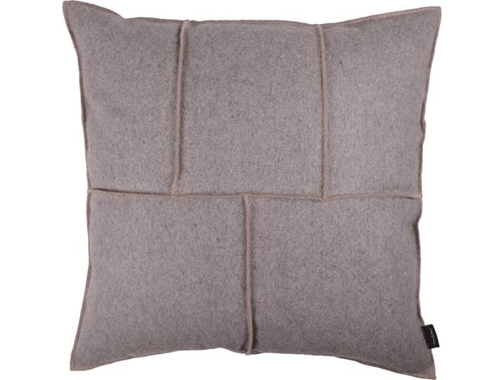 Zierkissen Tim grau Wolle B 45 T 45 cm - Zierkissen