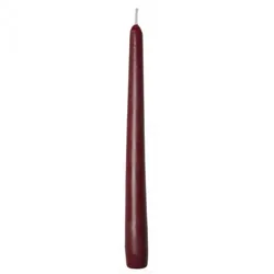 Sovie CANDLES Spitzkerzen Gastronomie Ø 2,2cm x 24cm in Bordeaux 50 Stück - Brenndauer ca. 7 Std.
