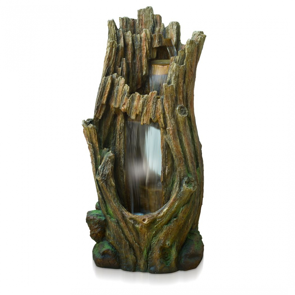 Ubbink CERDA - Polyresin, Baumstamm mit integriertem Wasserfall