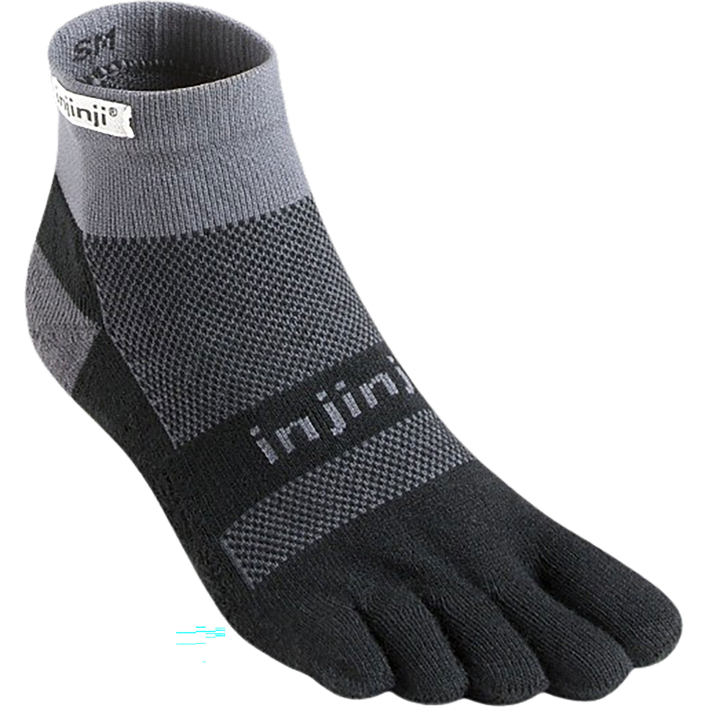 Injinji Run Midweight Mini-Crew Laufsocken schwarz Größe 40.5 Trailrunning | Laufen Elastisch