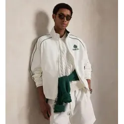 Polo Ralph Lauren für Herren. 710B17650001 Oakfort-Jacke aus weißem Faille (XXL), Lässig, Baumwolle