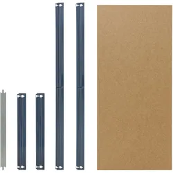 shelfplaza HOME 110x60 cm Fachboden-Set in blau für HOME Schwerlastregale