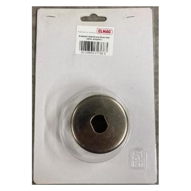 Elmag - Diamant-Bohrkrone Ø 60 mm ohne Adapter (60 mm) (61768)