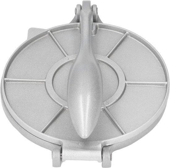 Omabeta Aluminium Tortillapers - Duurzame en roestbestendige Quesadilla Maker - 7,7 Inch - Zilver