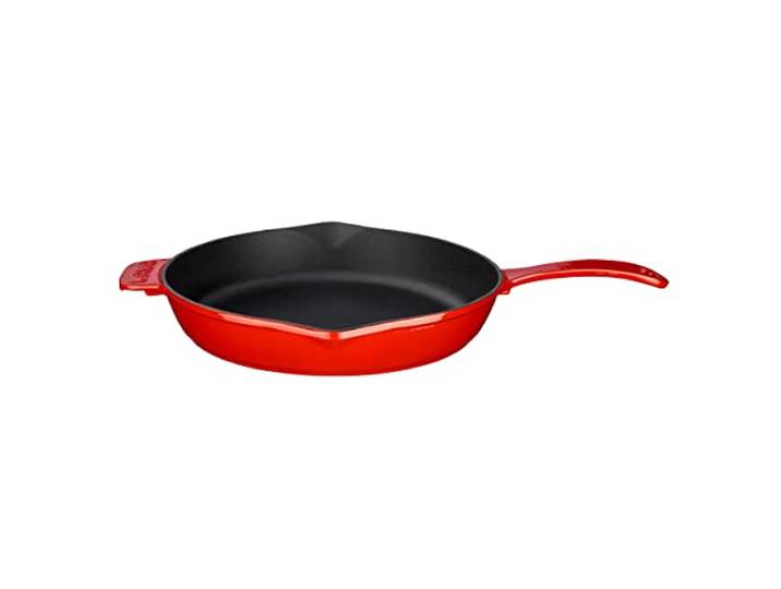 LAVA Metallguss Bratpfanne, 28 cm, rot/schwarz