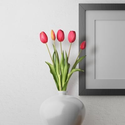 Regency International "Plastic Soft Touch Tulip Bundlex5 15.25"""